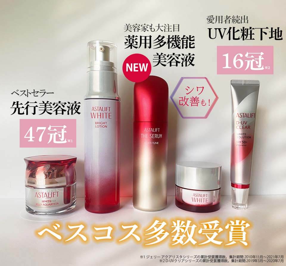 アスタリフトホワイト フルラインベストコスメ受賞