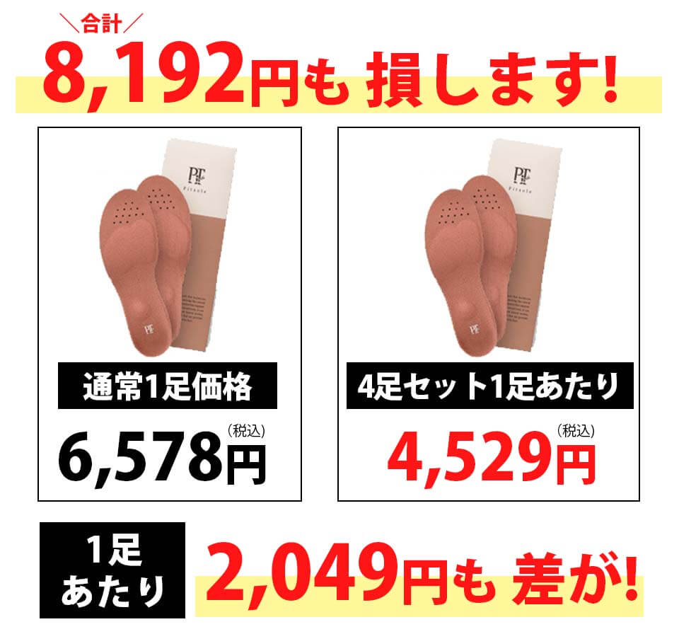 ピットソール 差額