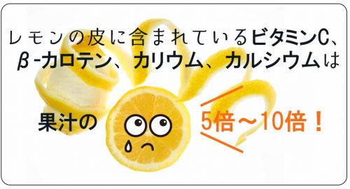 レモンは皮にこそ栄養が！