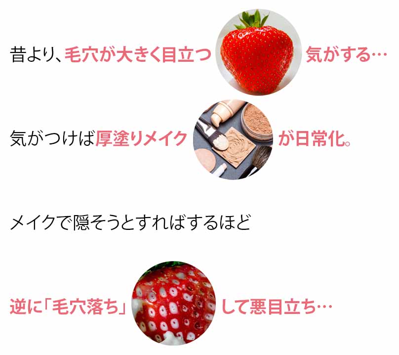 大人の毛穴事情