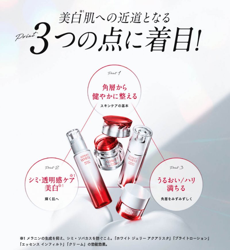 アスタリフトホワイト 3ポイント