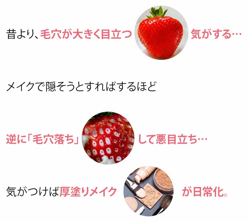 大人の毛穴事情