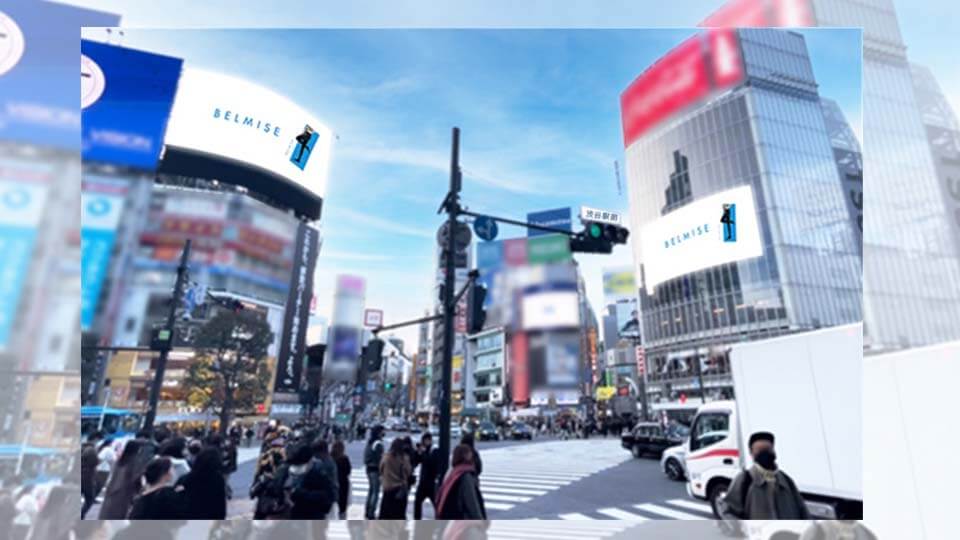 スリムレギンス 渋谷CM