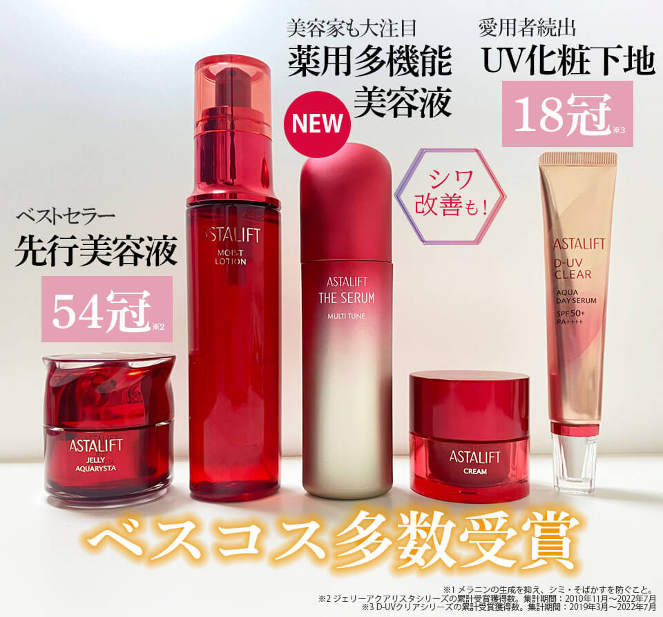 アスタリフトベーシック　フルラインベストコスメ受賞