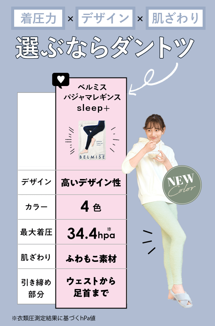 パジャマレギンス 比較表