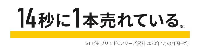 ビタブリッド　14秒に1本売れてる