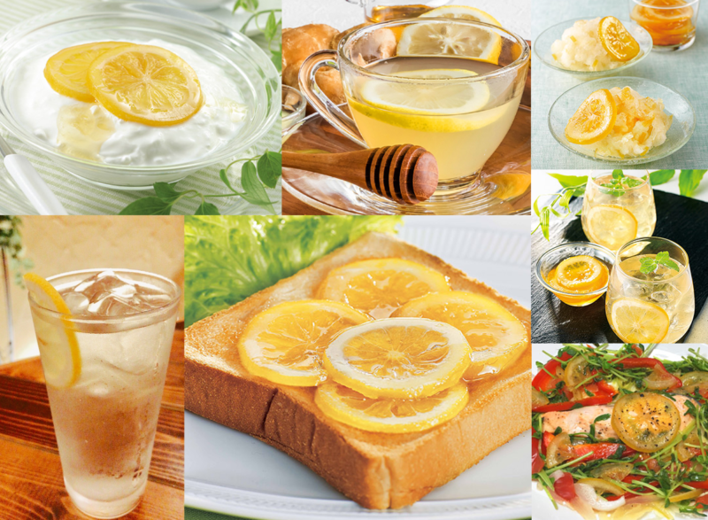 輪切りレモンはちみつ漬　アレンジ