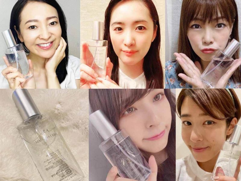 マキアレイベル ミクロンウォーター インスタ コラージュ