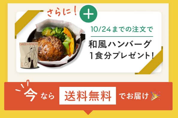 グリーンスプーン　ハンバーグCP　オファー後半